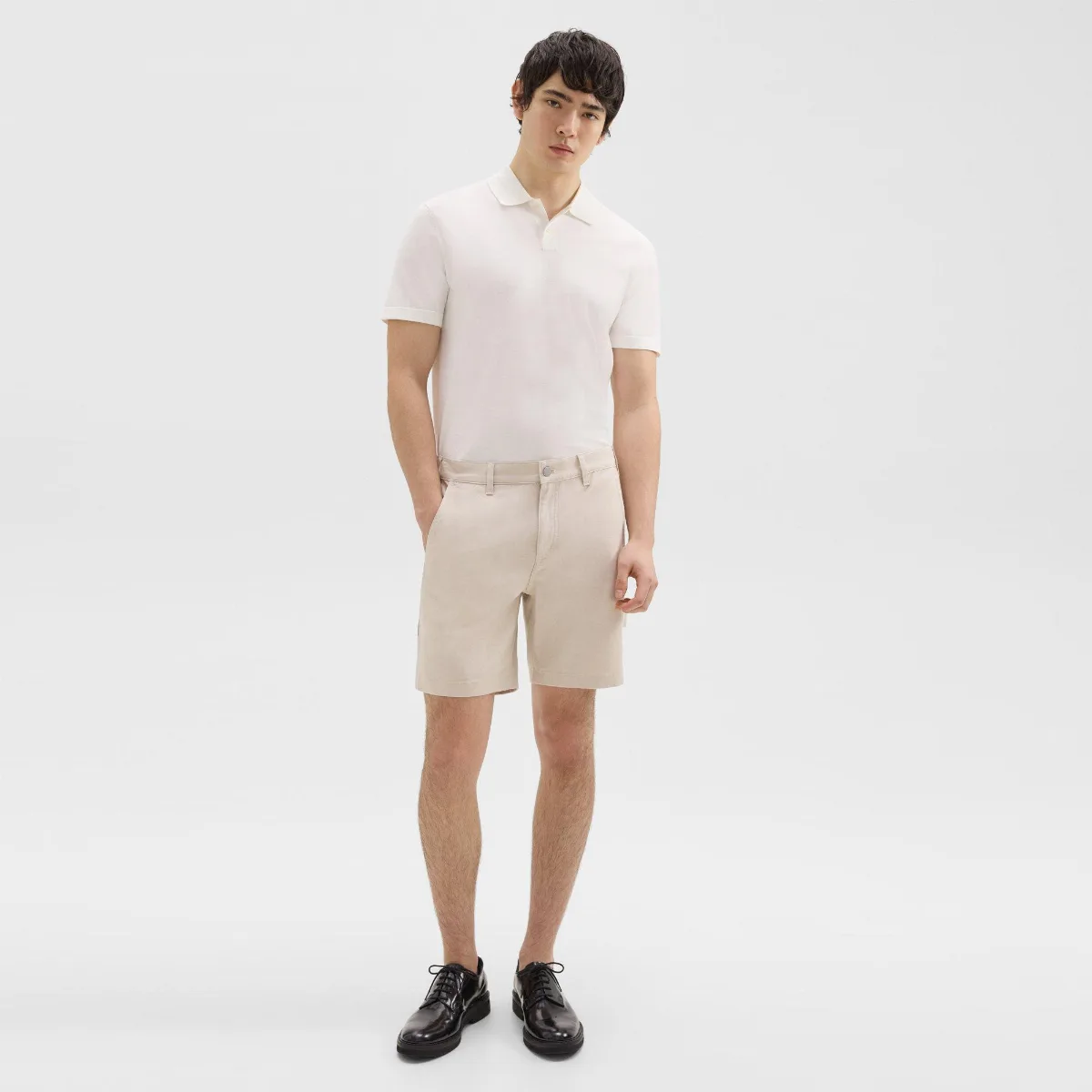 Zaine 7 Carpenter Short in Stretch Cotton Canvas by Theory