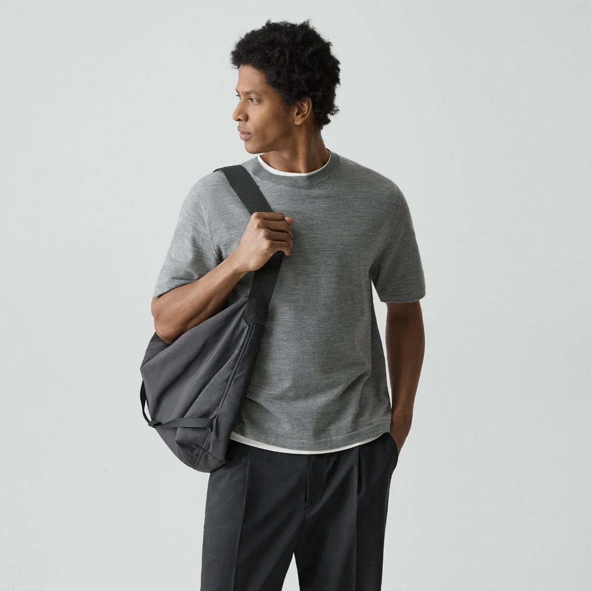 Relaxed Sweater Tee in Regal Wool by Theory