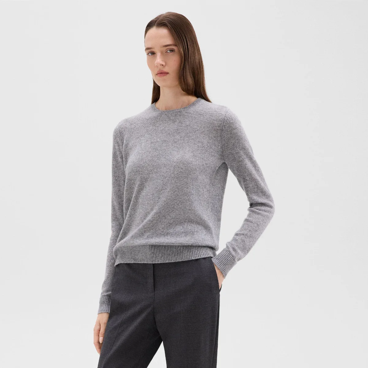 Crewneck Sweater in Feather Cashmere by Theory