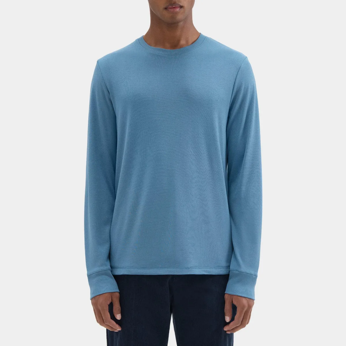 Relaxed Long-Sleeve Tee in Modal Jersey by Theory