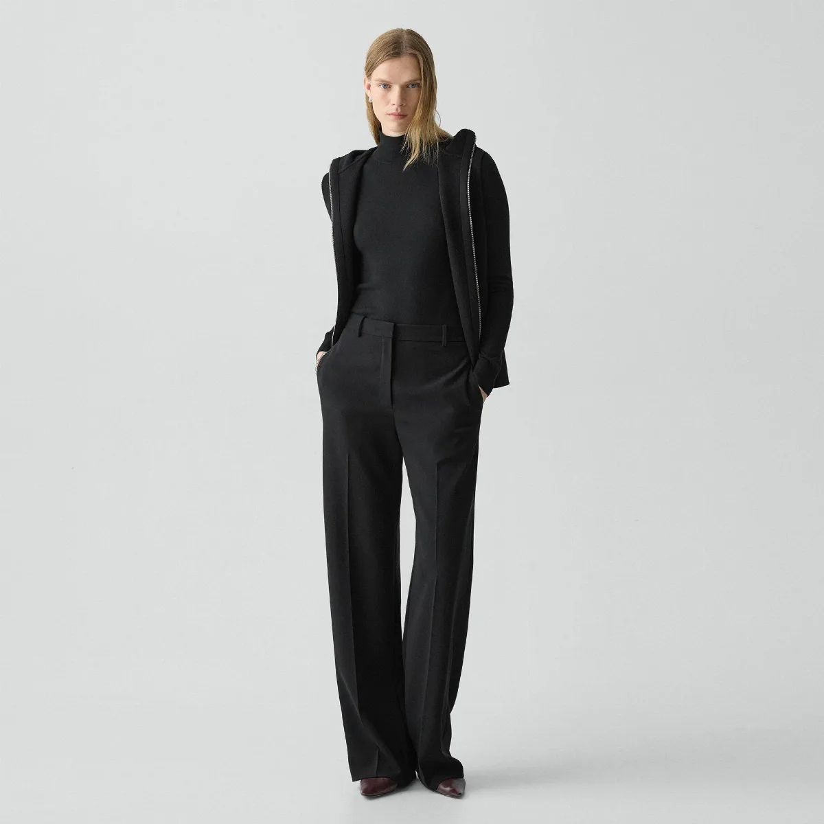 Straight Pant, 32 in Admiral Crepe