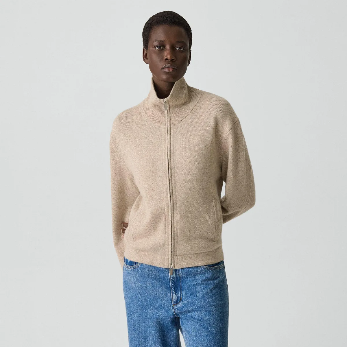 Zip Jacket in Cashmere by Theory