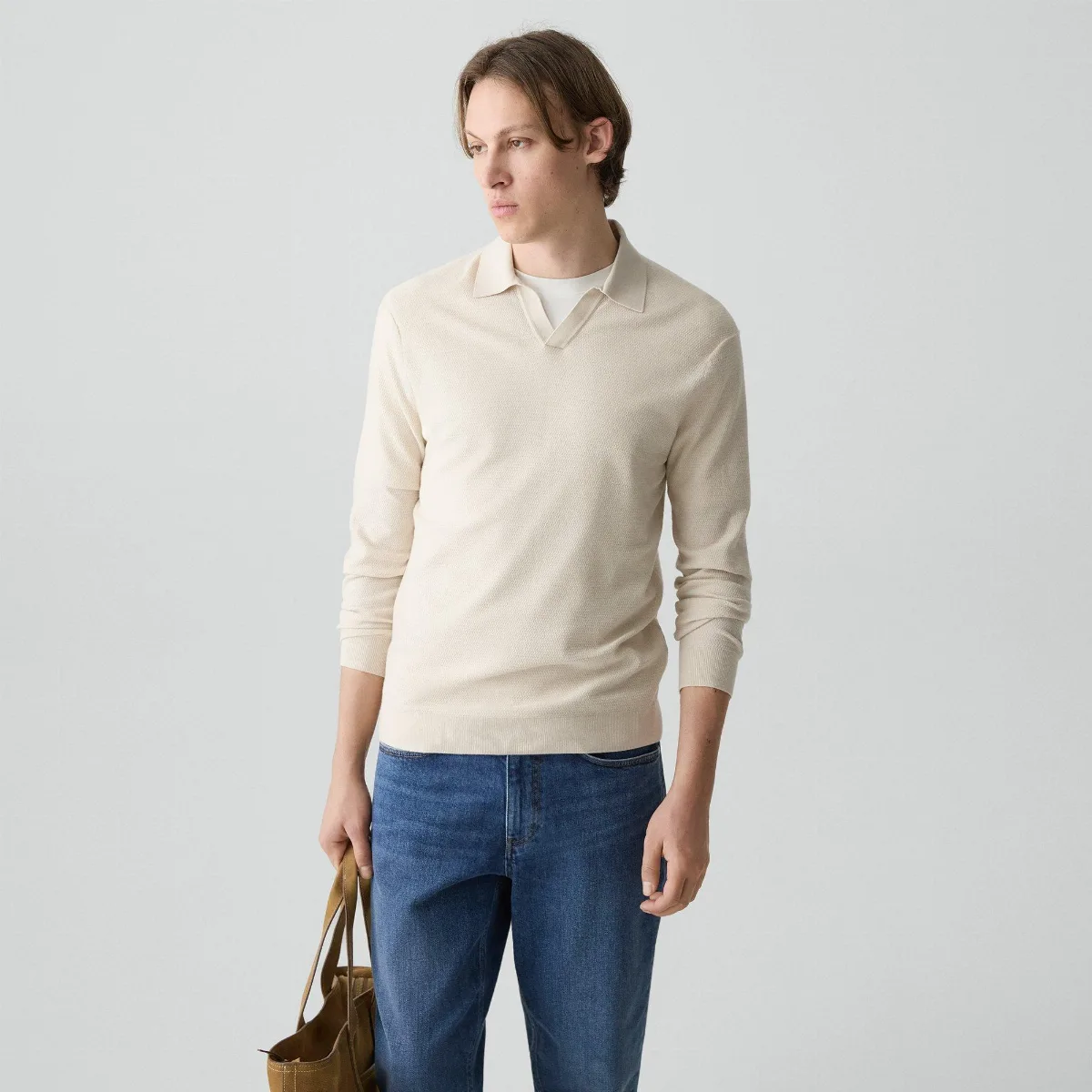 Soris Polo Shirt in Light Bilen by Theory