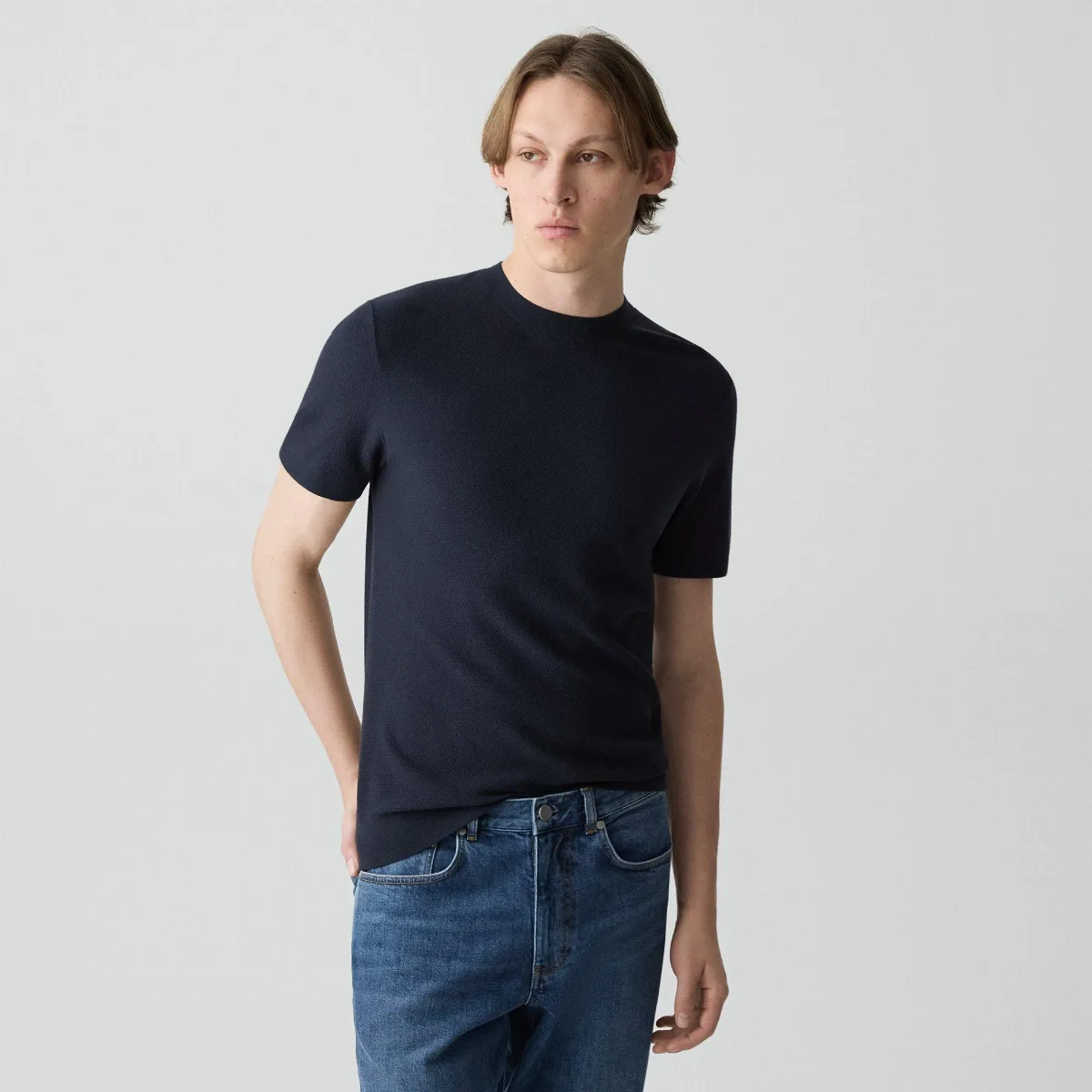Soris Tee in Light Bilen by Theory