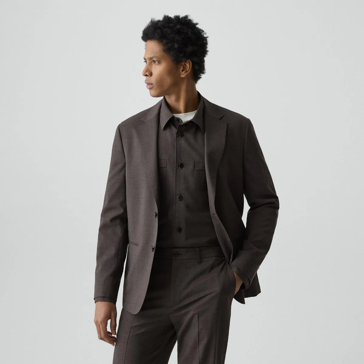 Clinton Blazer in Motion Wool by Theory
