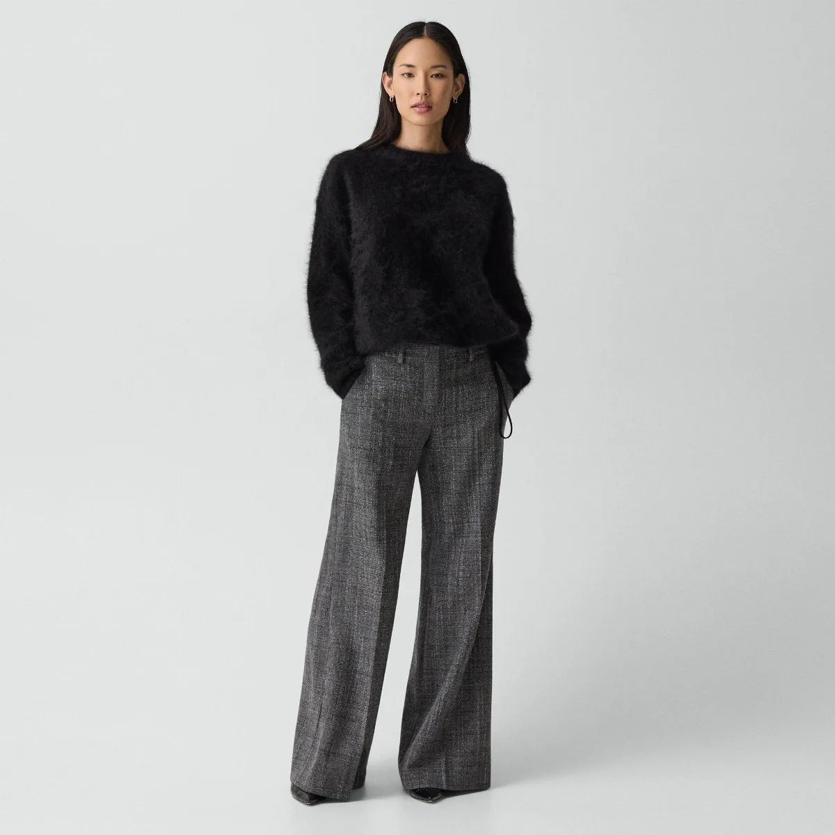 Wide-Leg Pant in Malfile Wool by Theory
