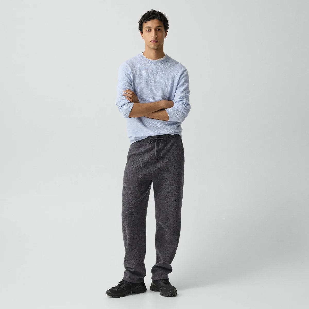Jogger in Boiled Wool by Theory