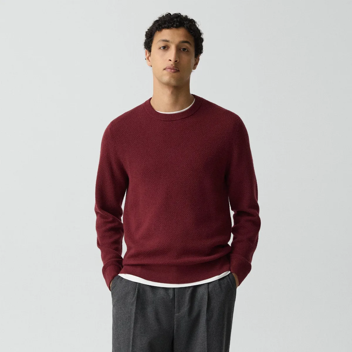Maden Crewneck Sweater in Merino Wool by Theory