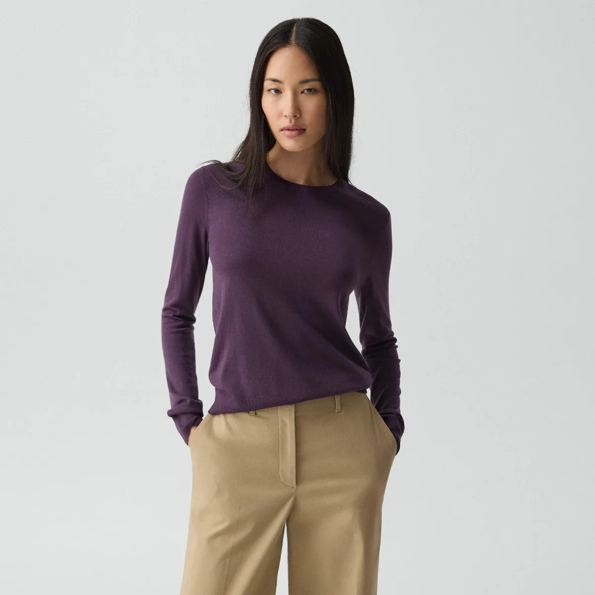 Crewneck Sweater in Regal Wool by Theory