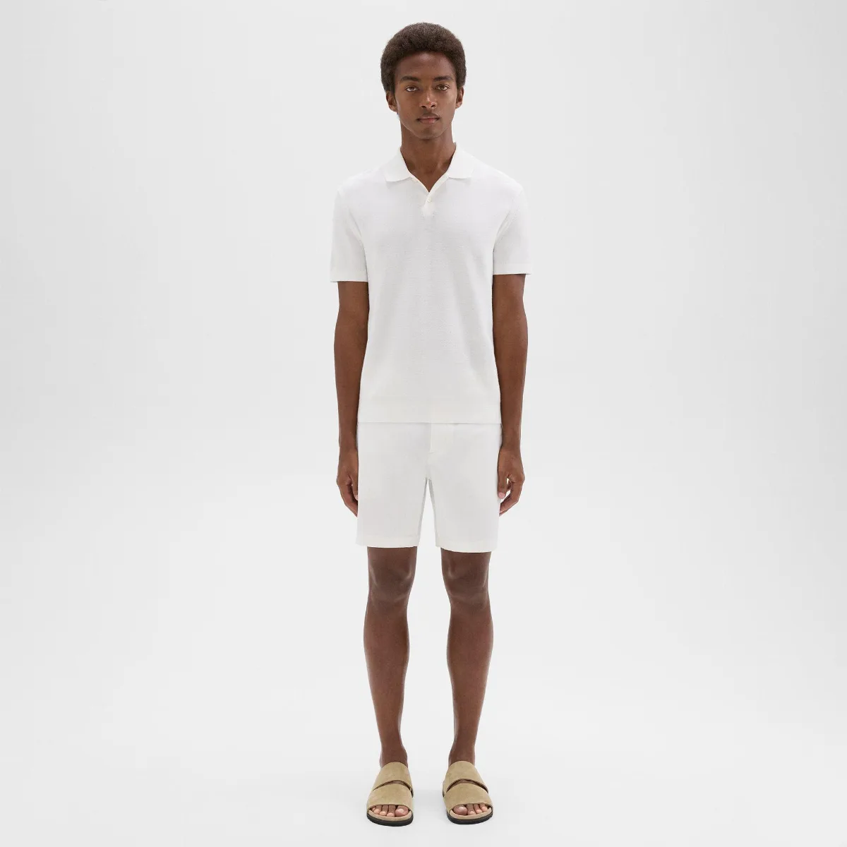Zaine 7 Short in Stretch Cotton by Theory