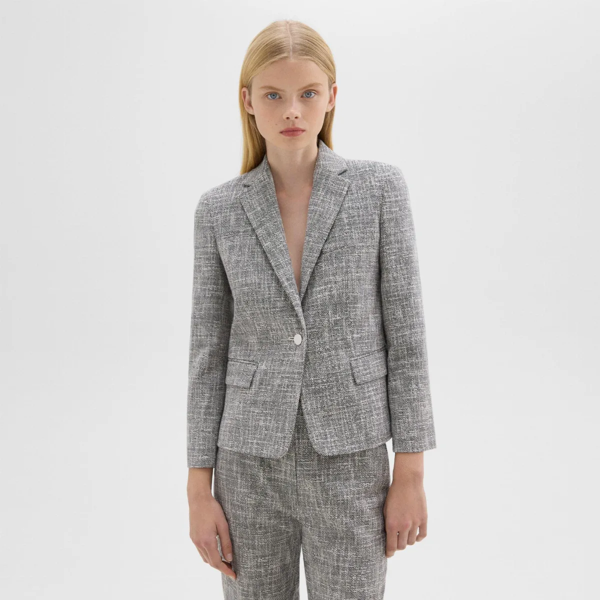 Slim Blazer in Canvas Tweed by Theory