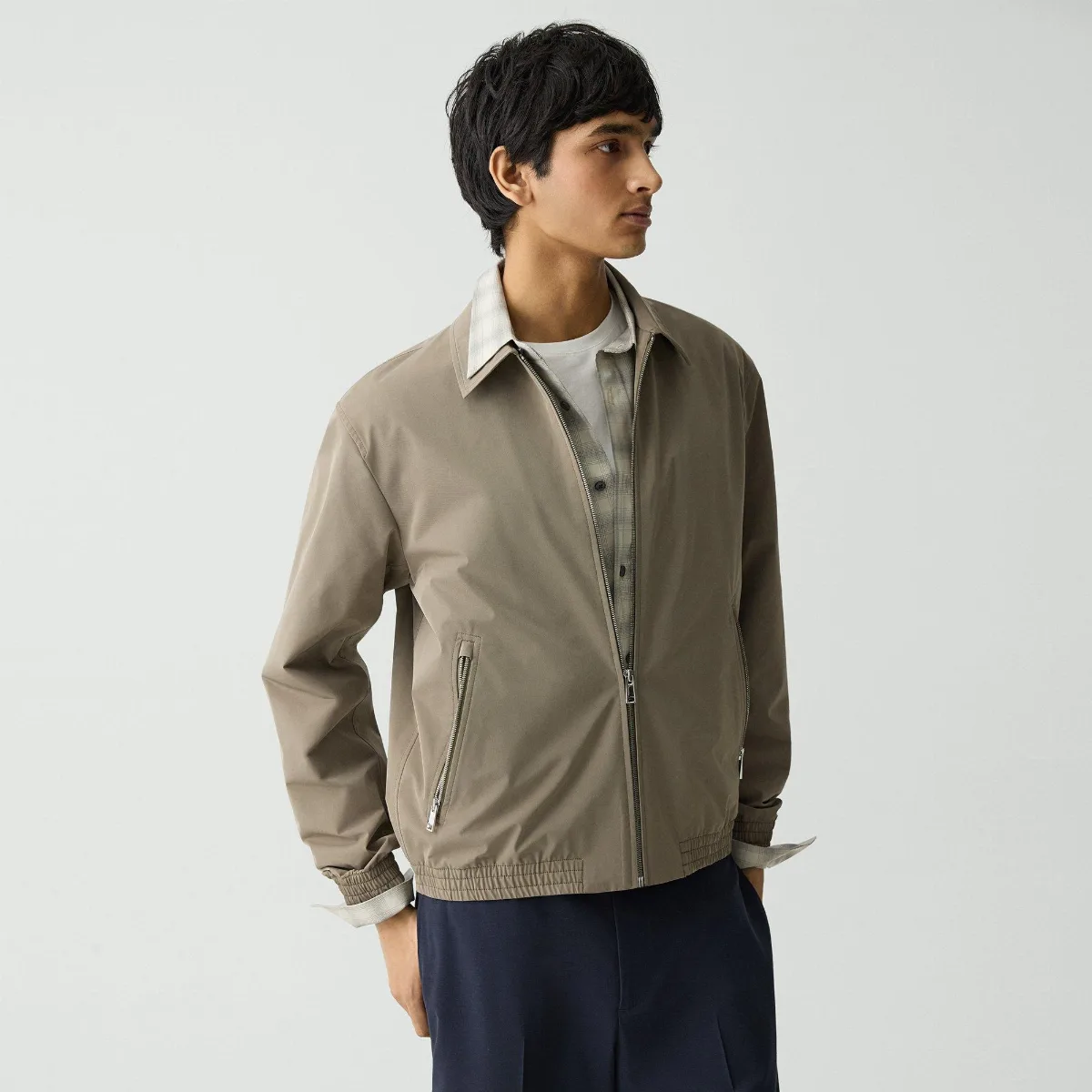 Blouson Zip Jacket in Foundation Twill by Theory