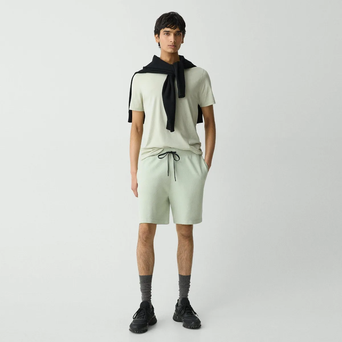 Sweat Short in Light Bilen by Theory