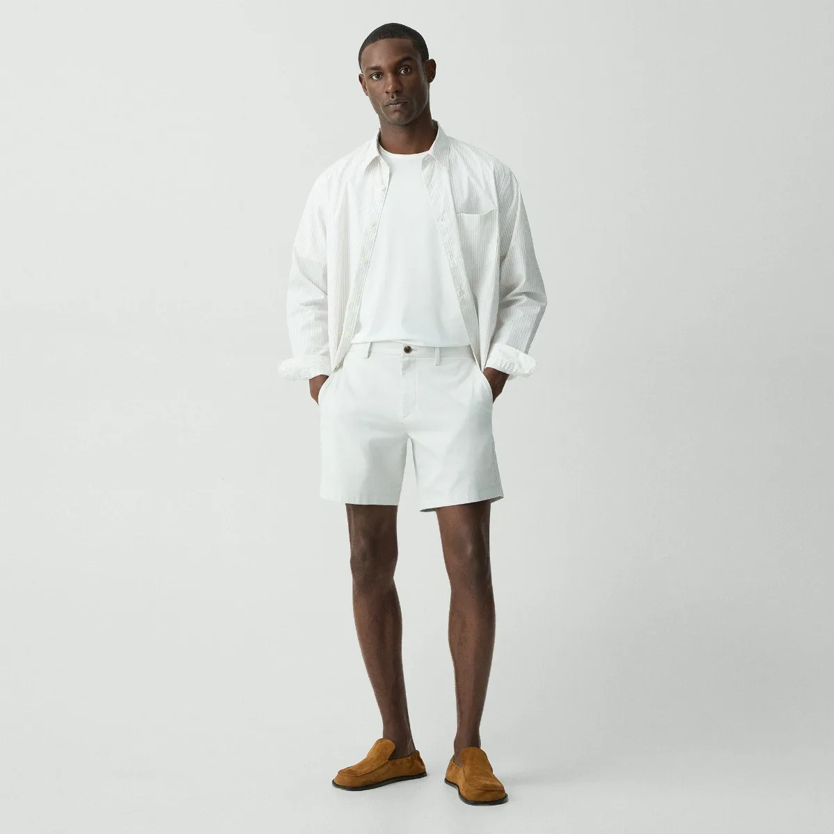 Zaine Short in Stretch Cotton by Theory