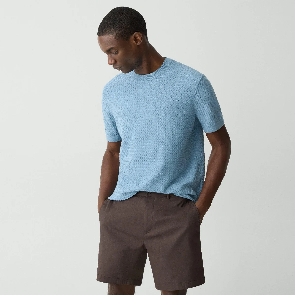 Damian Short-Sleeve Tee in Cotton by Theory