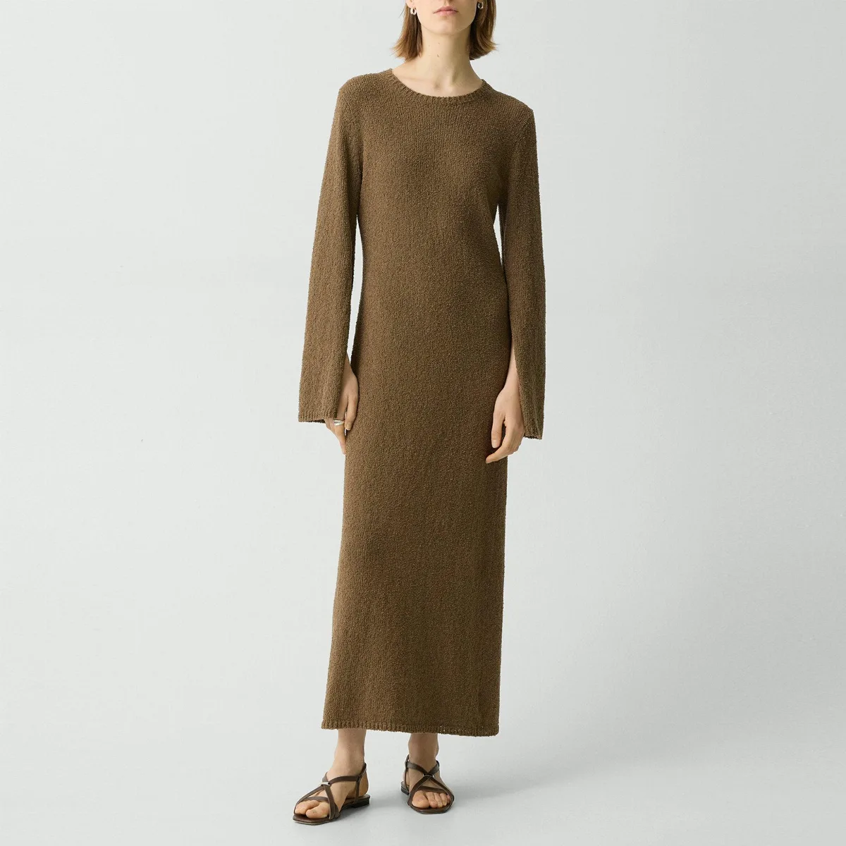 Boucl Midi Dress in Cotton-Blend by Theory