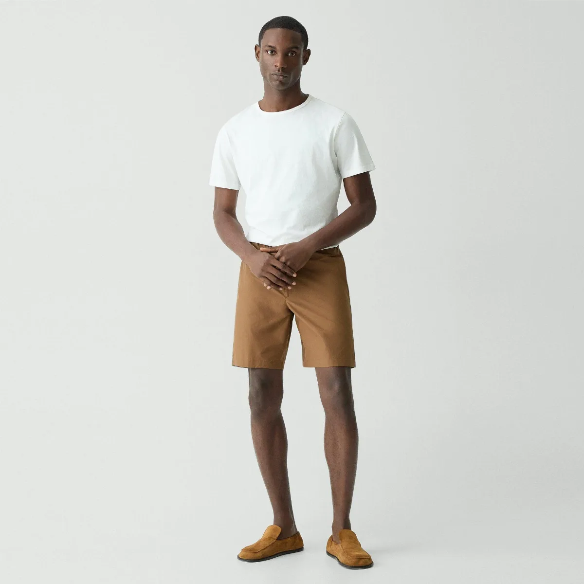 Drawstring Short in Cotton-Blend by Theory