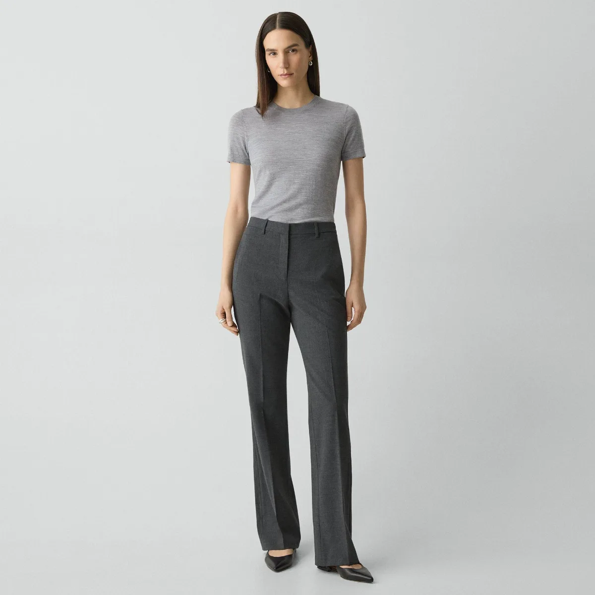 Flared Pant, 29 in Good Wool by Theory