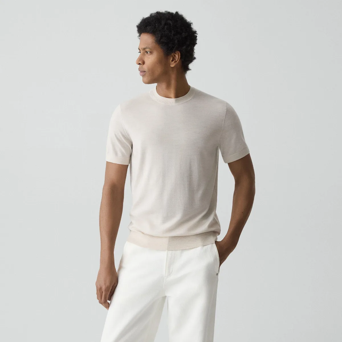 Soris Tee in Regal Wool by Theory