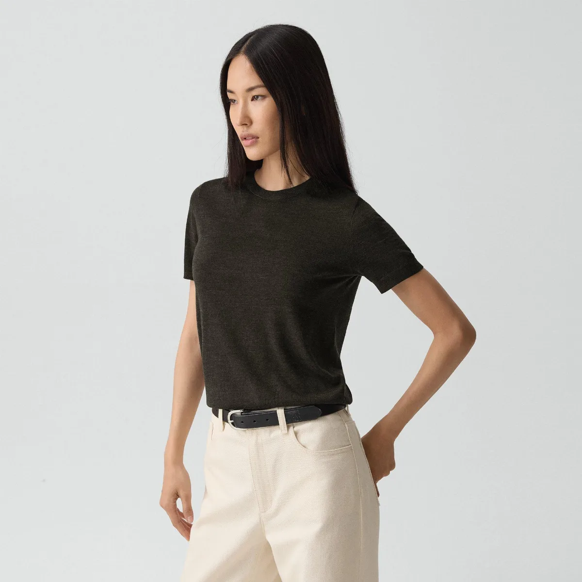 Sweater Tee in Regal Wool by Theory