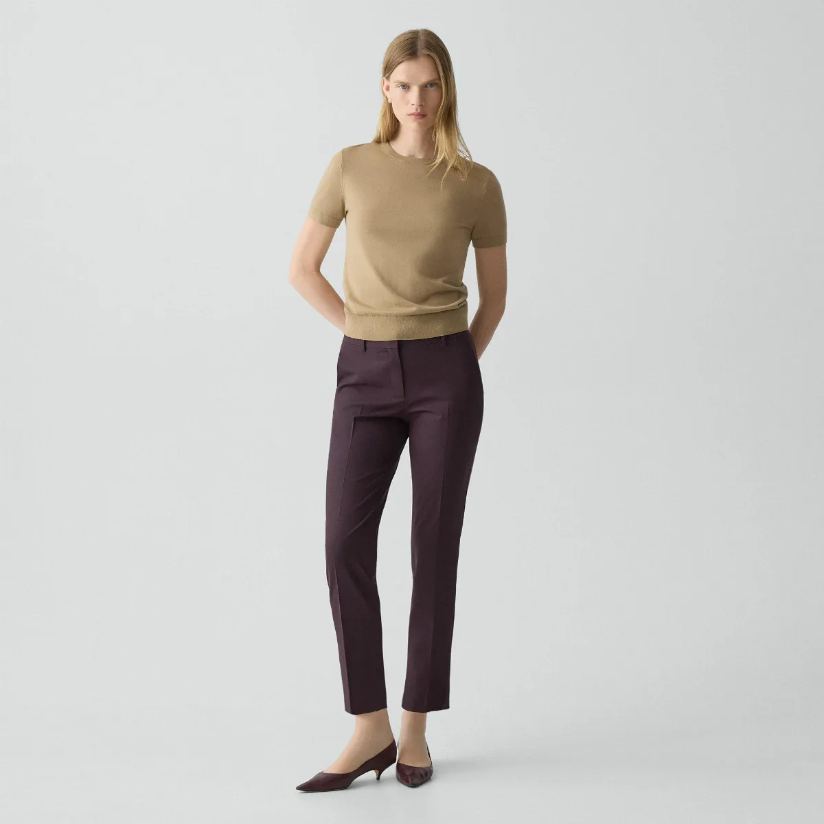 Treeca Pant in Good Wool by Theory
