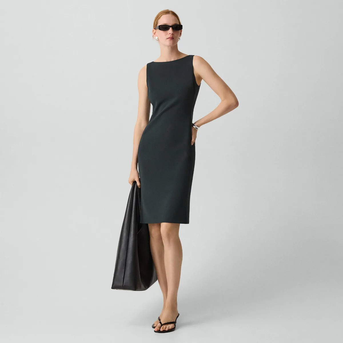 Flared Dress in Admiral Crepe by Theory