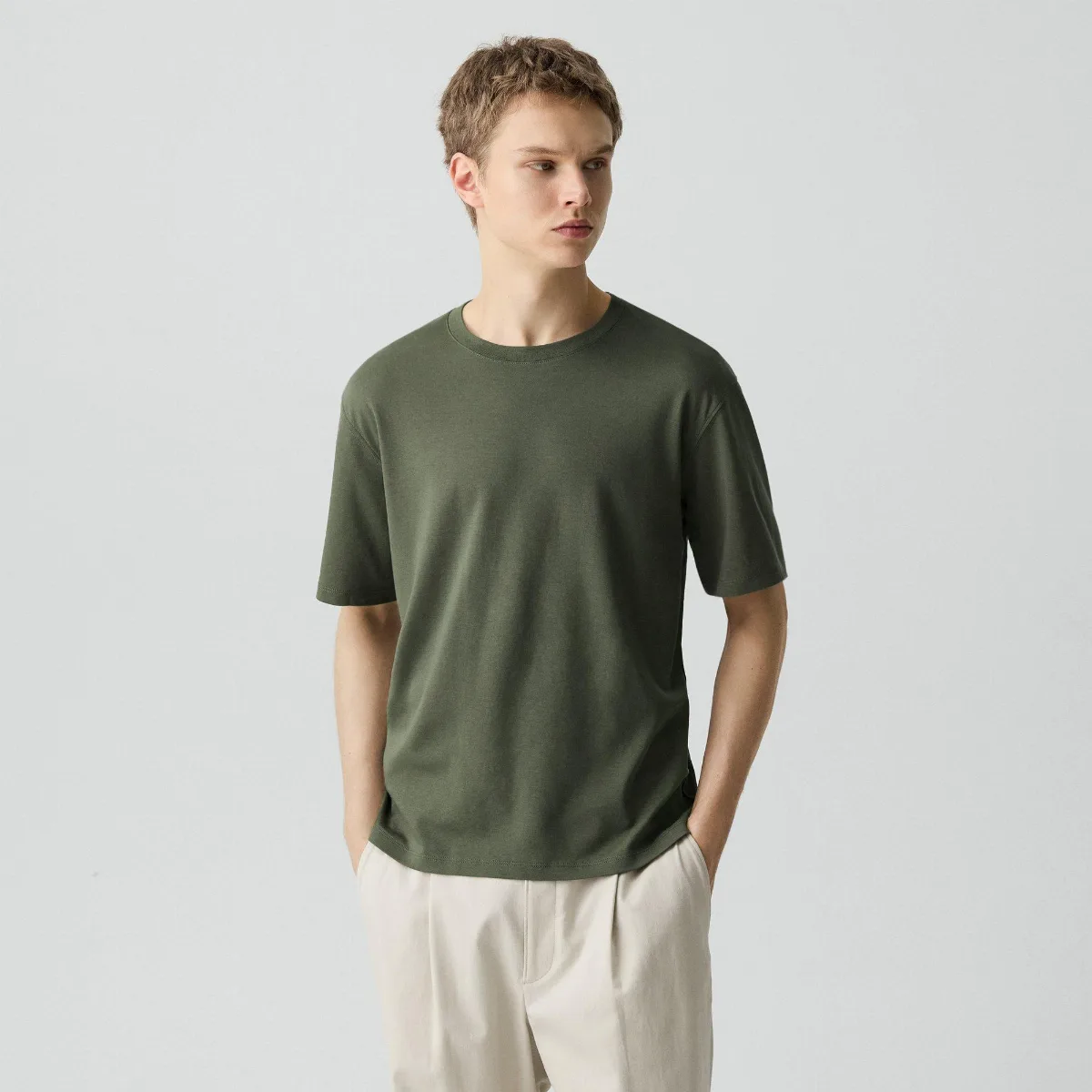 Relaxed Tee in Cotton Jersey by Theory