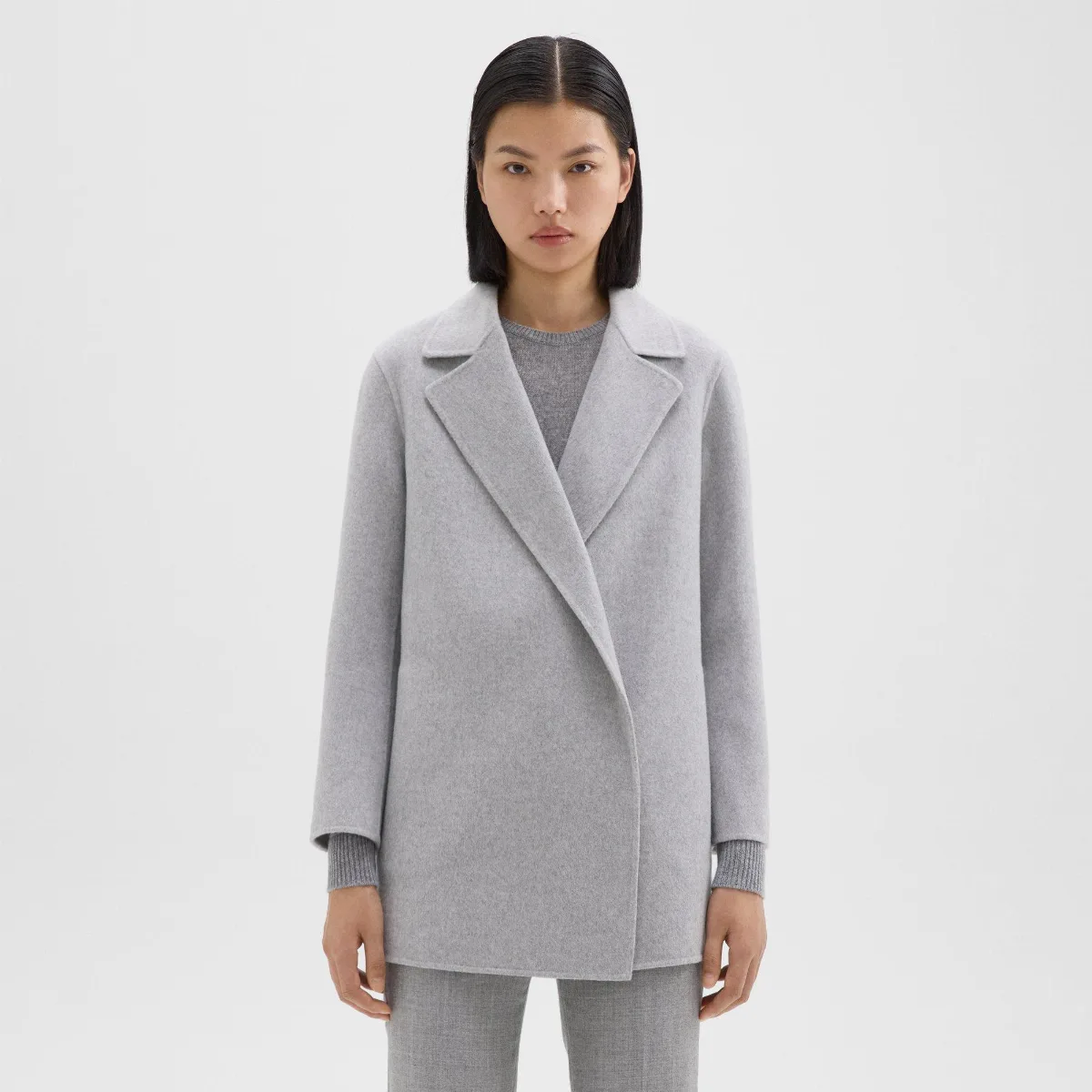 Clairene Jacket in Double-Face Wool-Cashmere by Theory