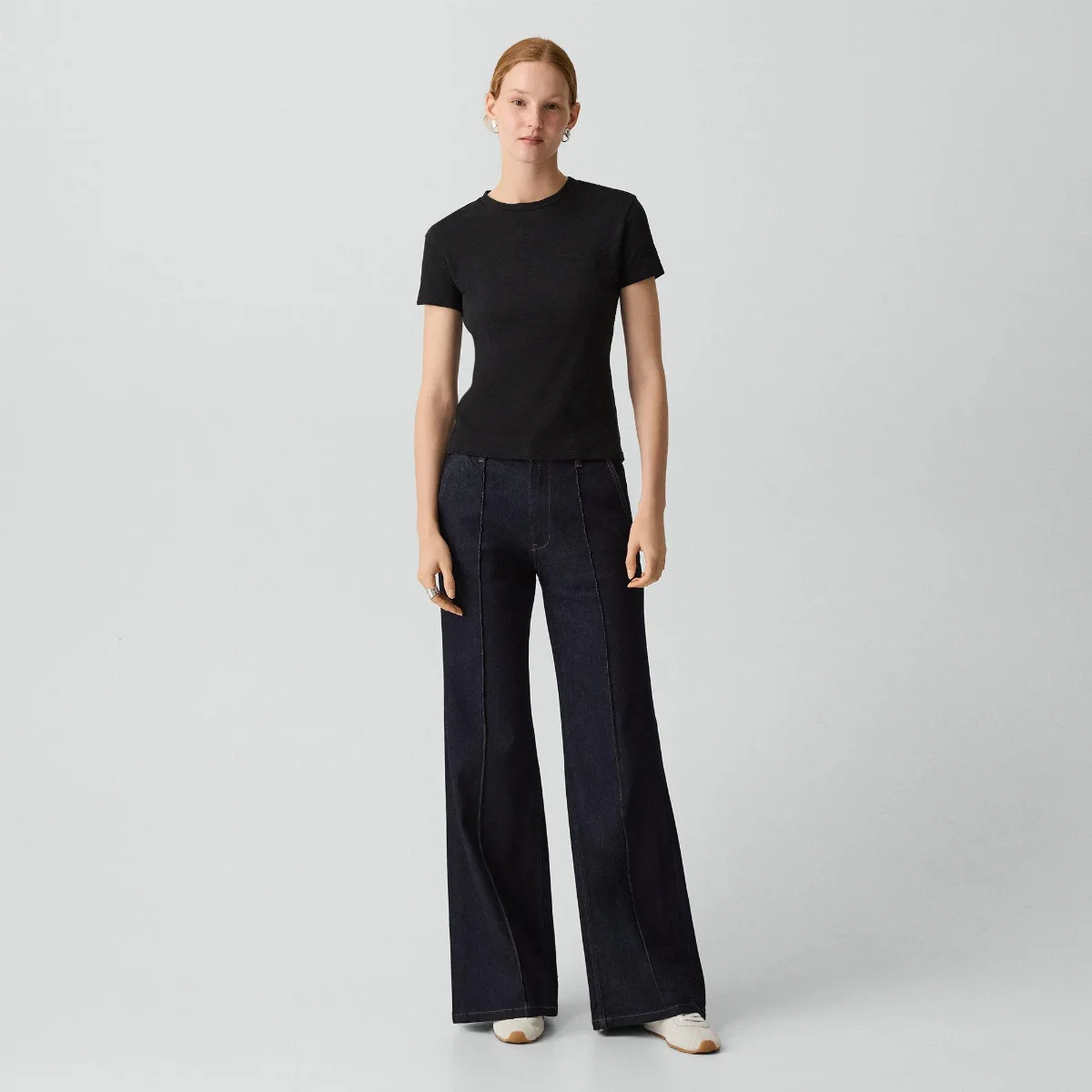 Fluid Flare Jean in Essential Denim