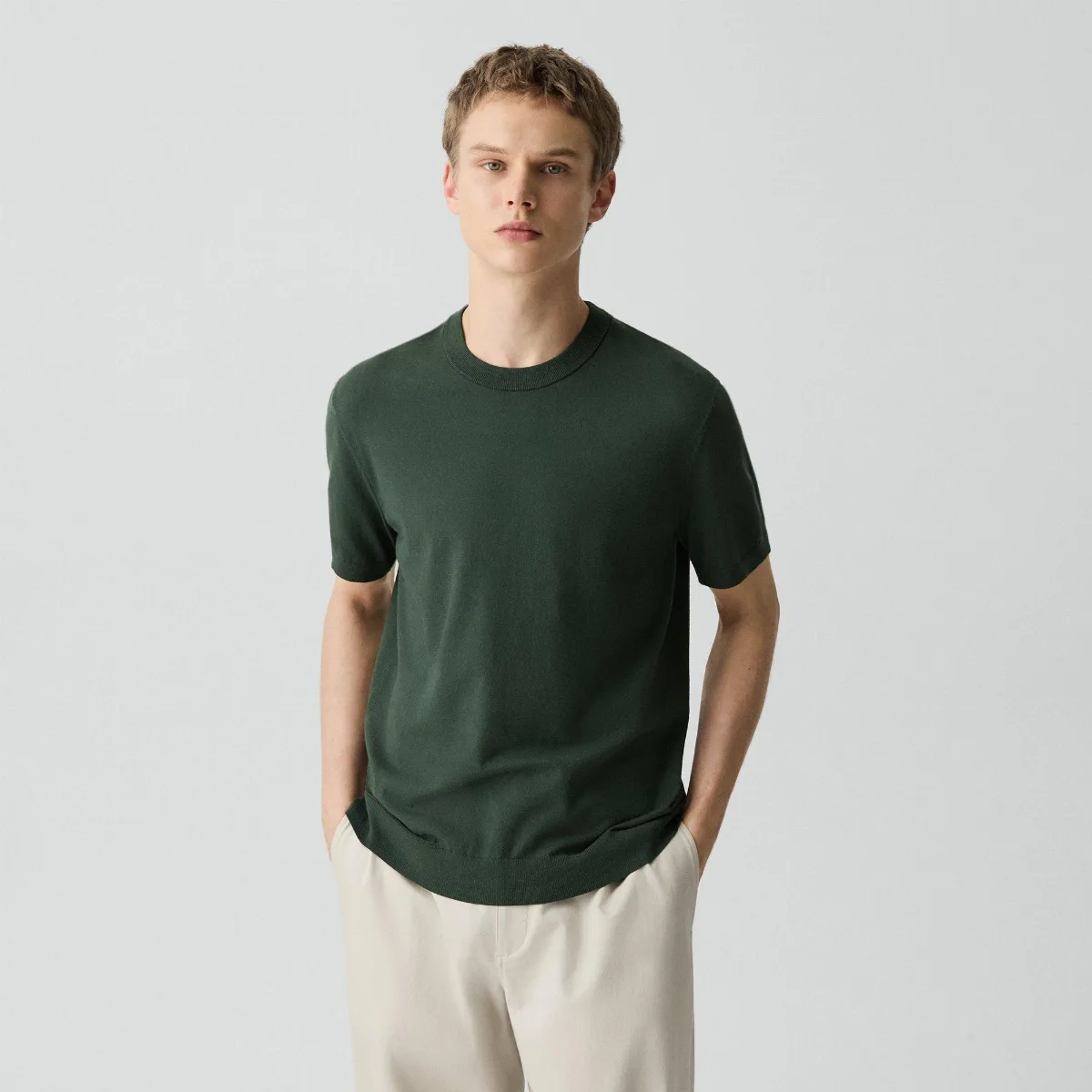 Soris Tee in Light Bilen by Theory
