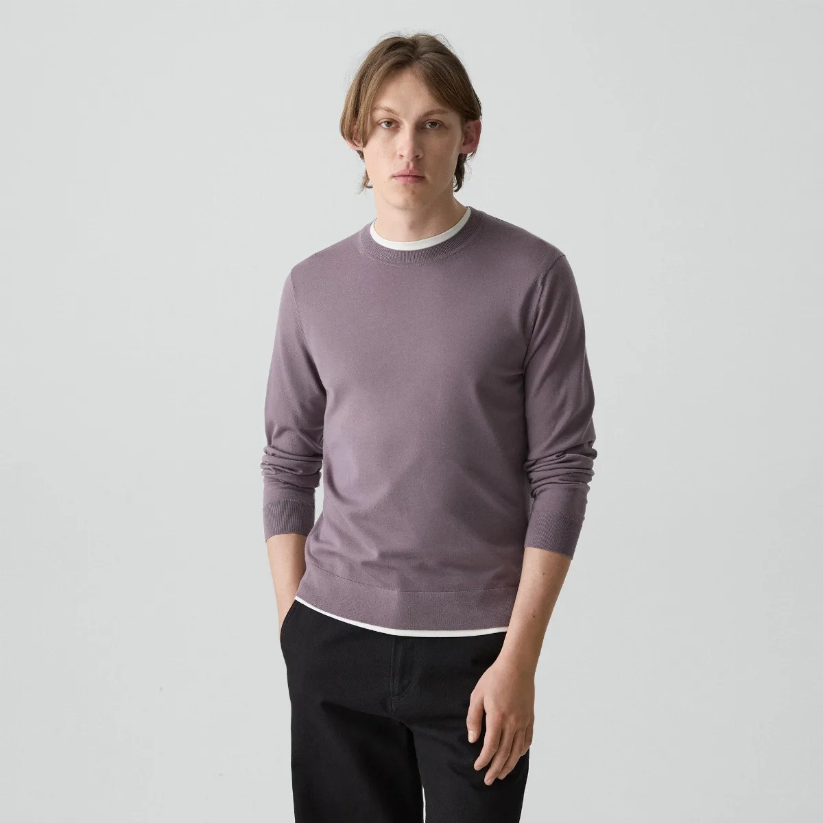 Crewneck Sweater in Regal Wool by Theory