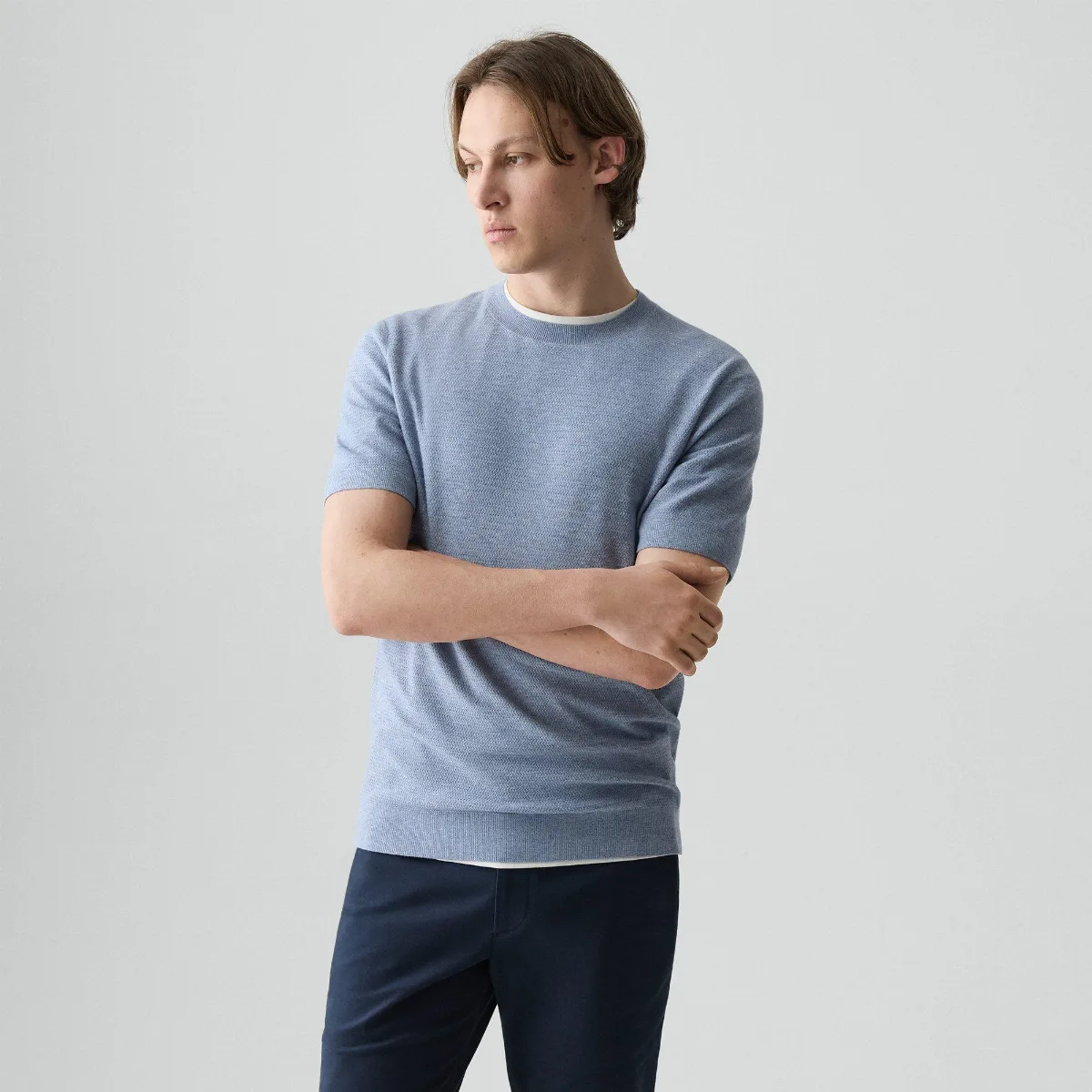 Soris Tee in Light Bilen by Theory