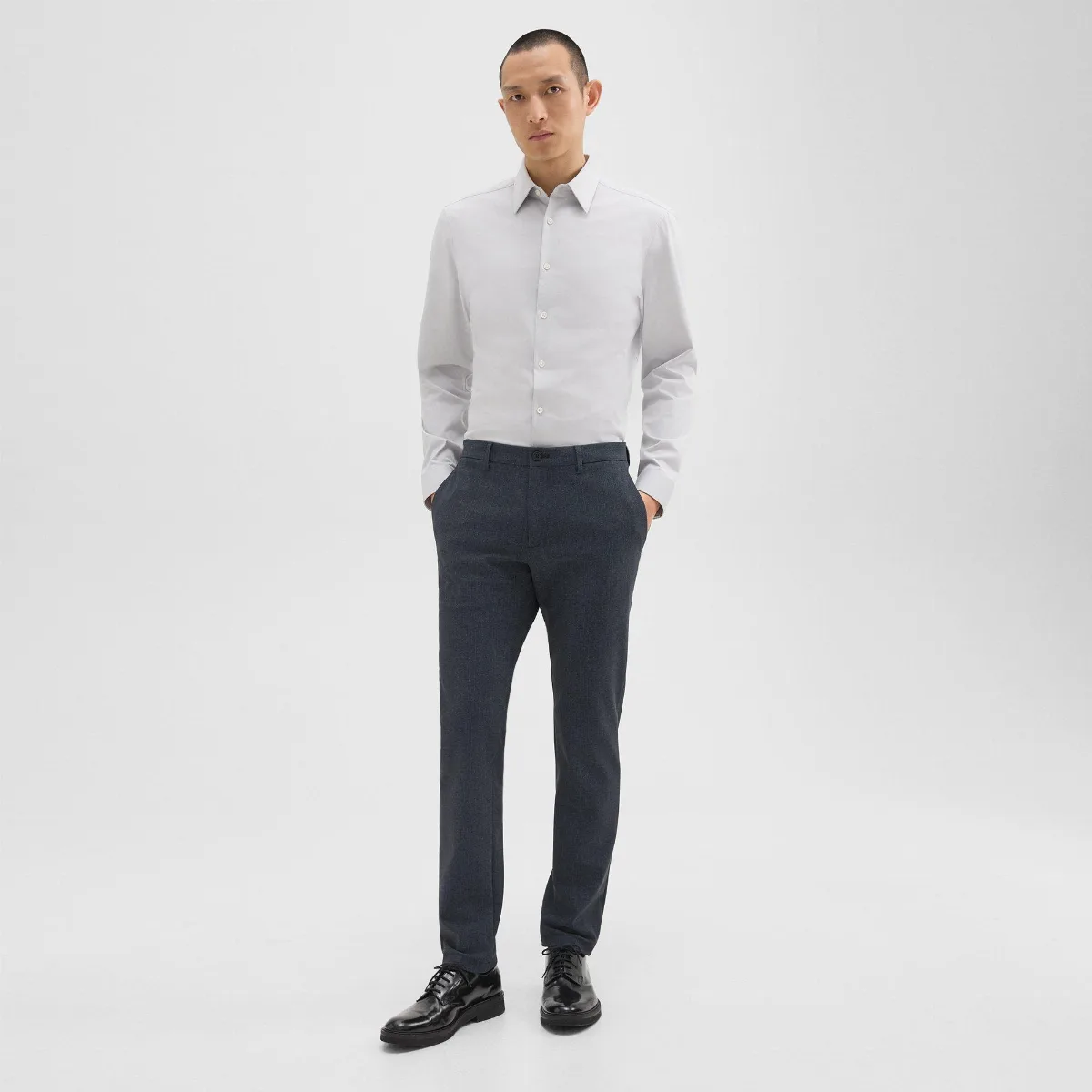Zaine Pant in Herringbone Precision Ponte by Theory