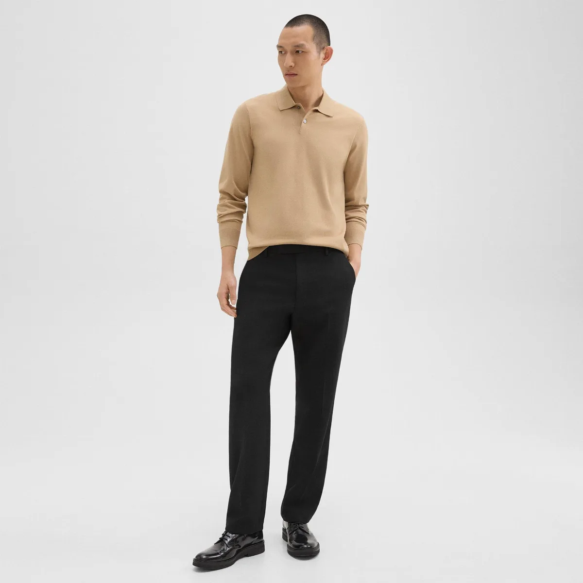Straight Pant in Wool-Blend Twill by Theory