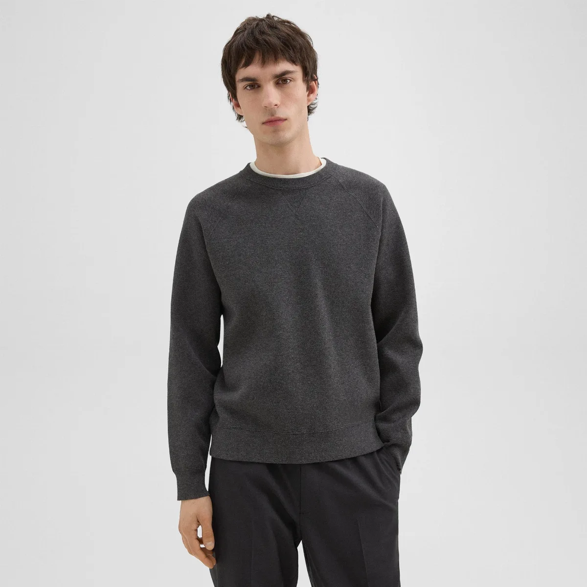 Raglan Sleeve Sweatshirt in Light Bilen by Theory
