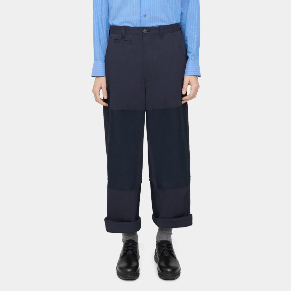 Wide-Leg Pant in Cotton Twill by Theory