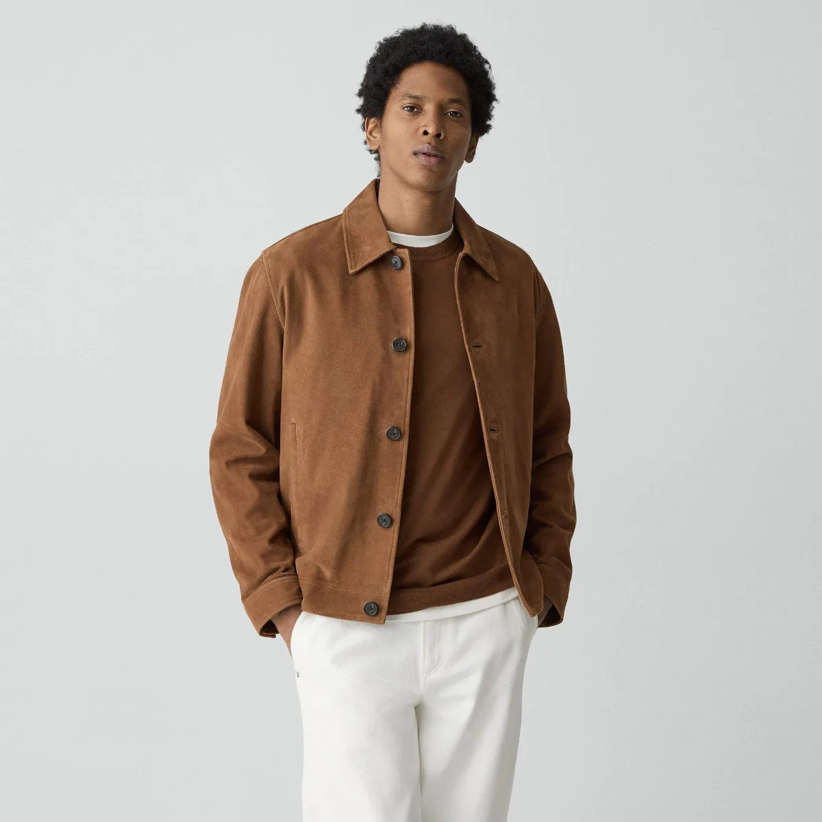 Amos Jacket in Suede