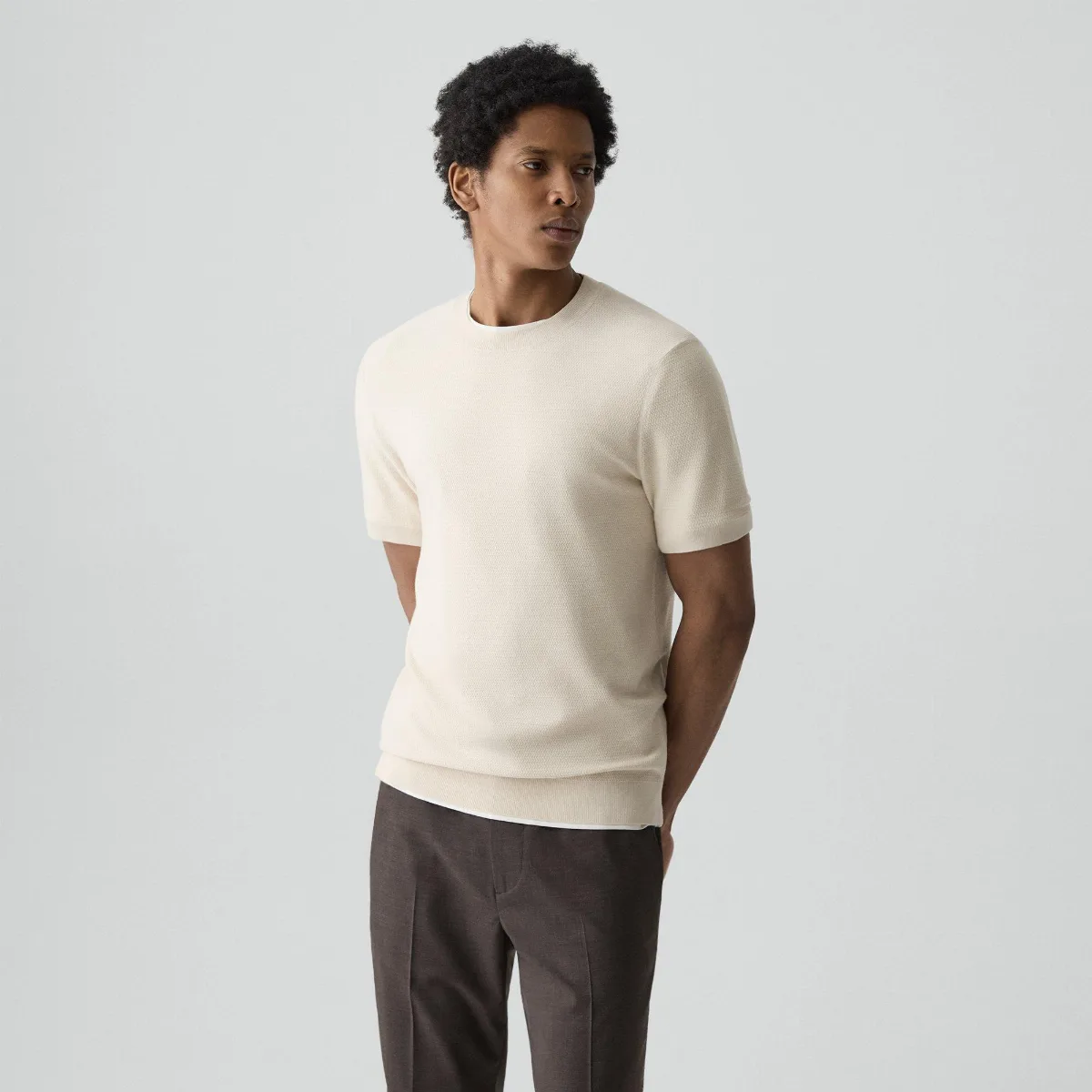 Soris Tee in Light Bilen by Theory