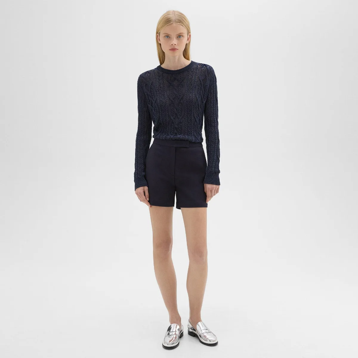 Waist Tab Short in Neoteric Twill by Theory