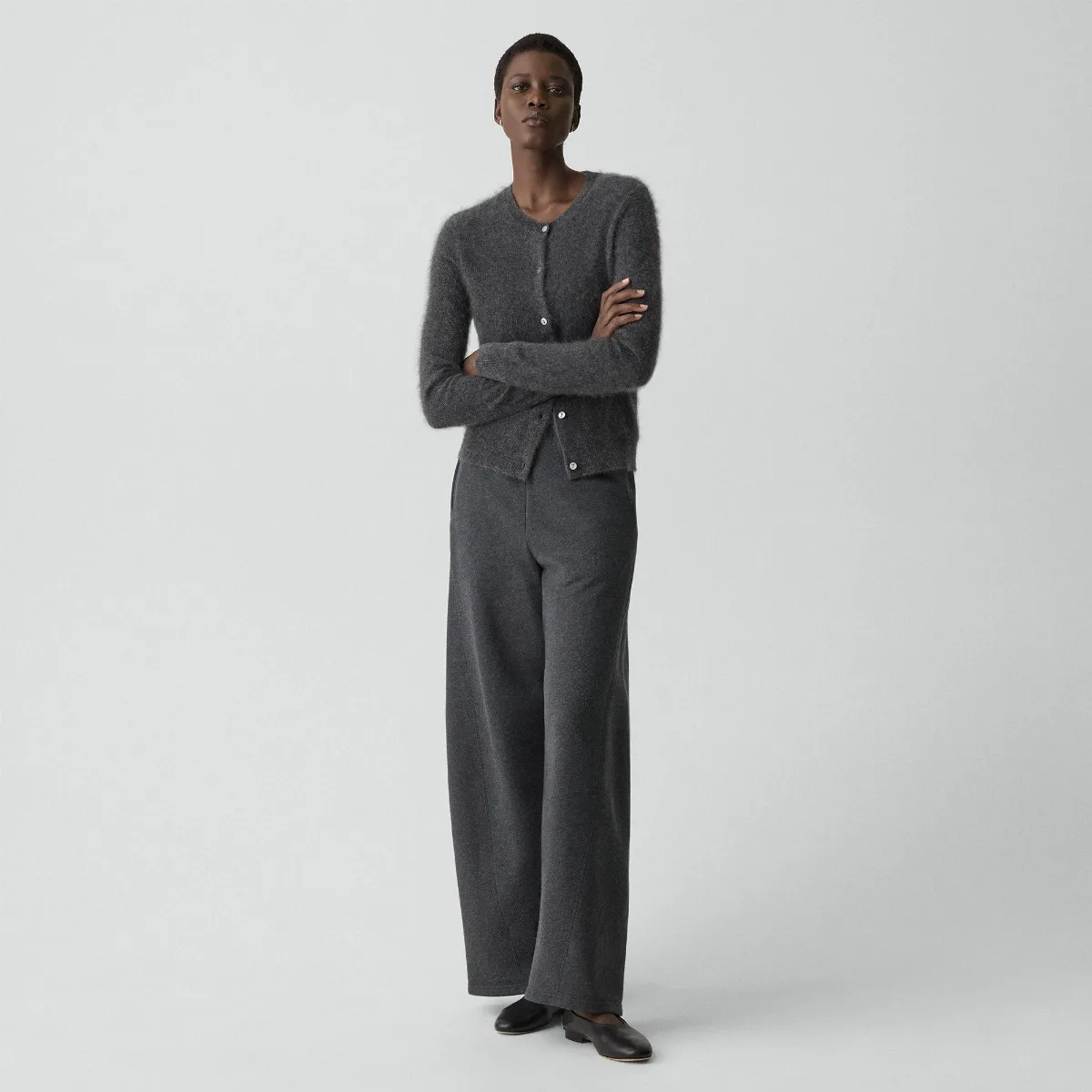 Curved Pull-On Pant in Lounge Terry by Theory