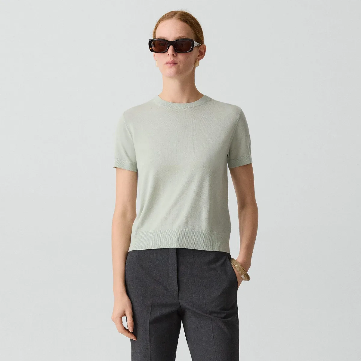 Sweater Tee in Regal Wool by Theory