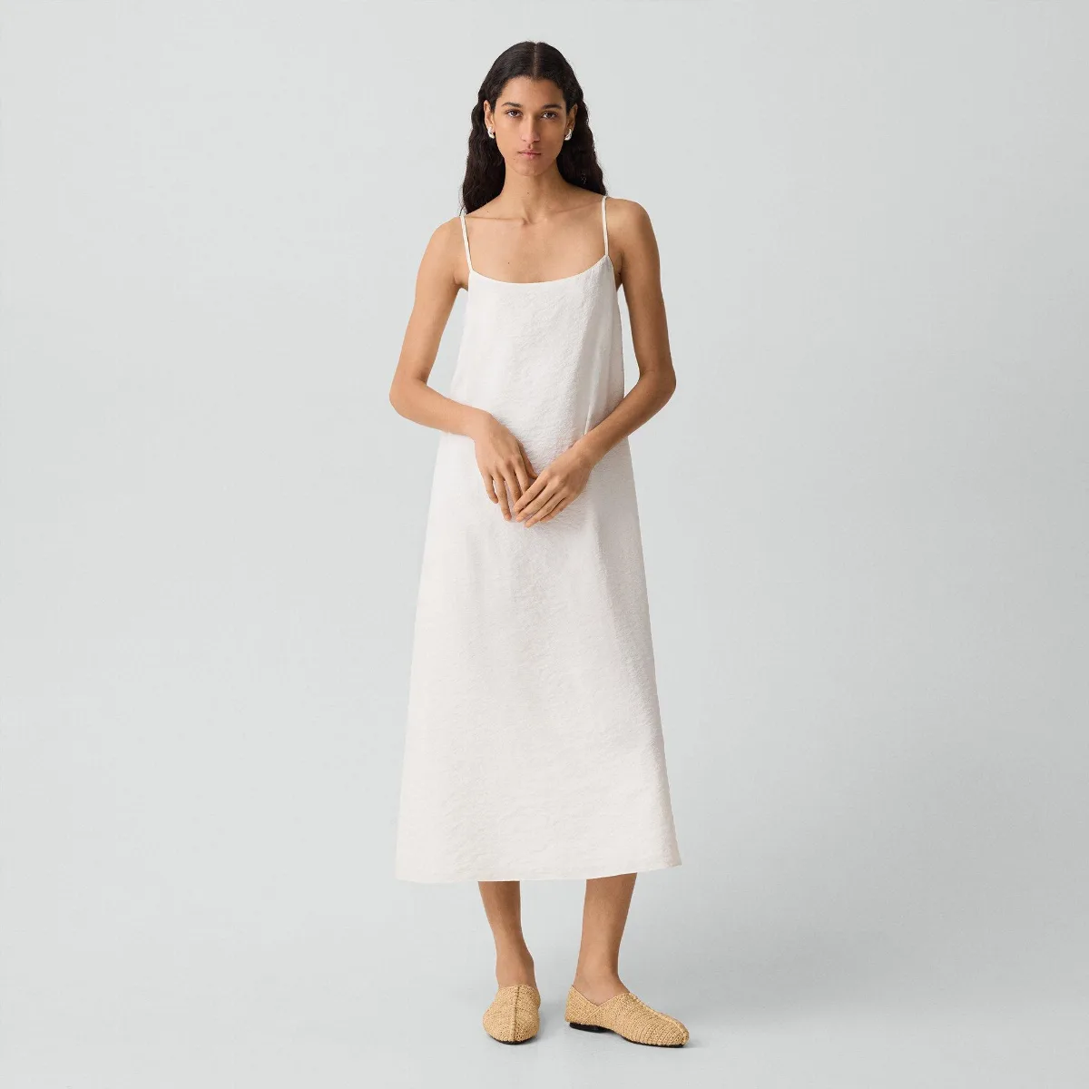 Slip Dress in Relaxed Silk