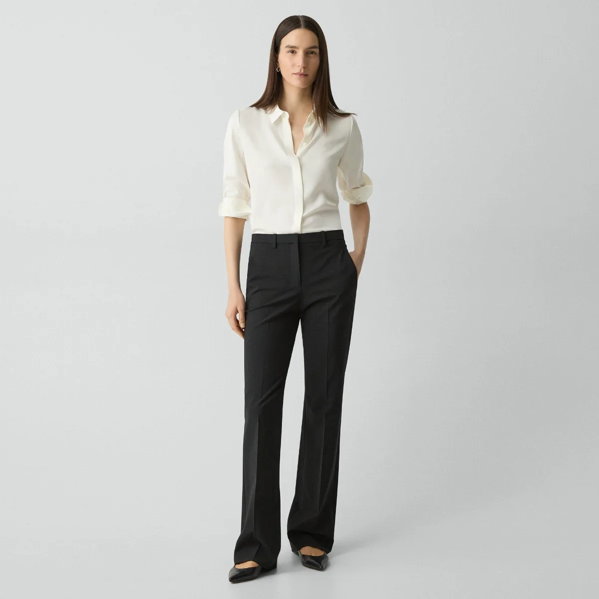 Flared Pant, 29 in Good Wool