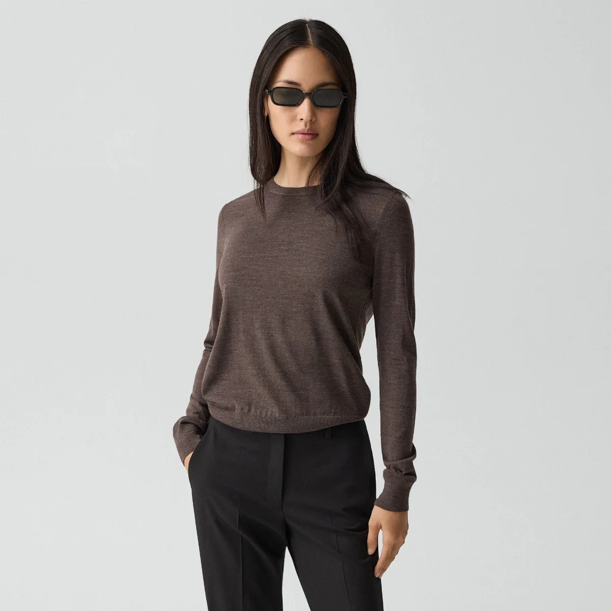 Crewneck Sweater in Regal Wool by Theory