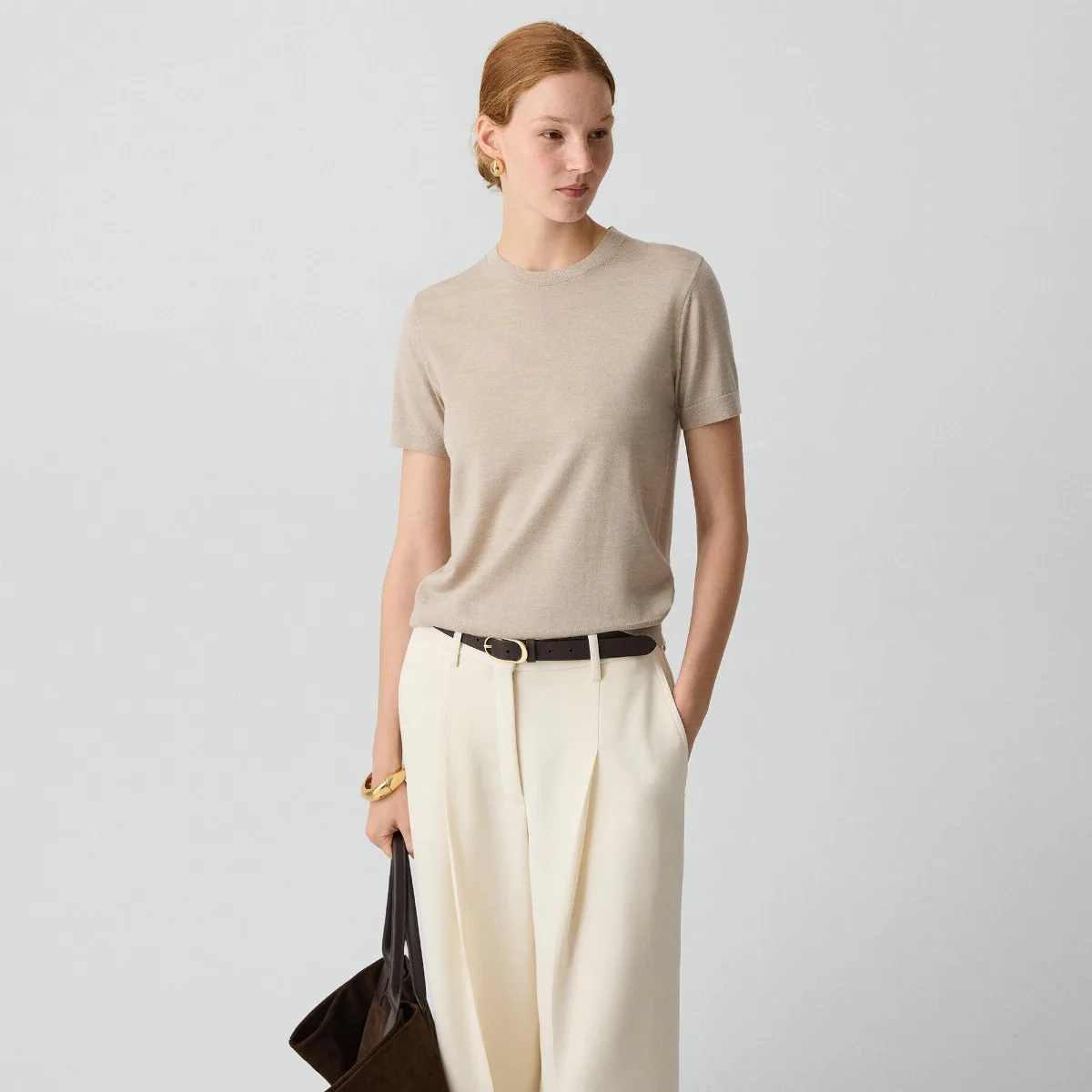 Sweater Tee in Regal Wool by Theory