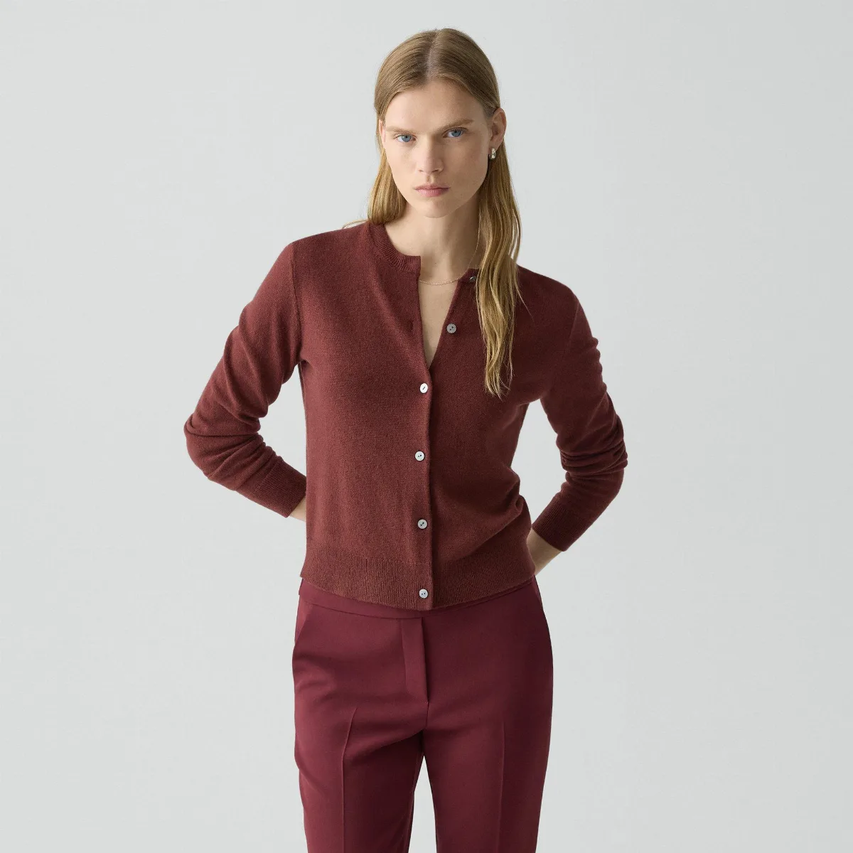 Crewneck Cardigan in Cashmere by Theory