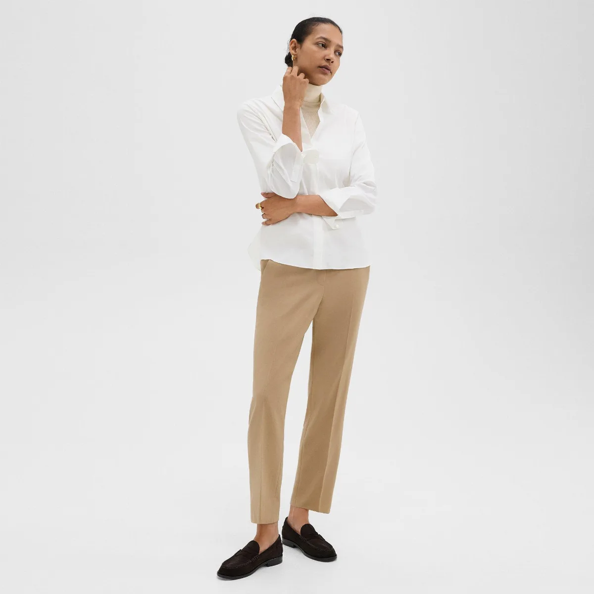 Treeca Pull-On Pant in Sleek Flannel