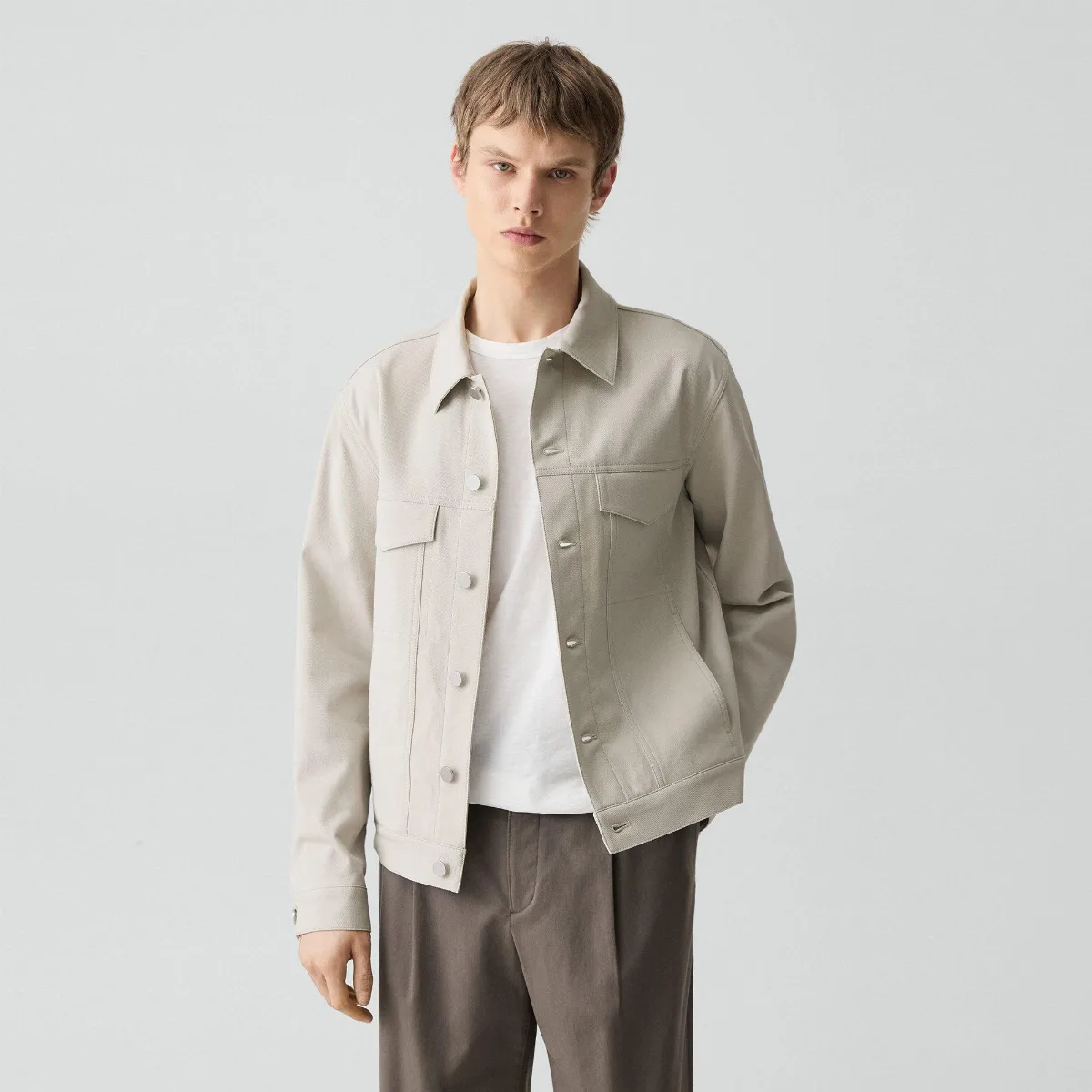 River Trucker Jacket in Neoteric Twill by Theory