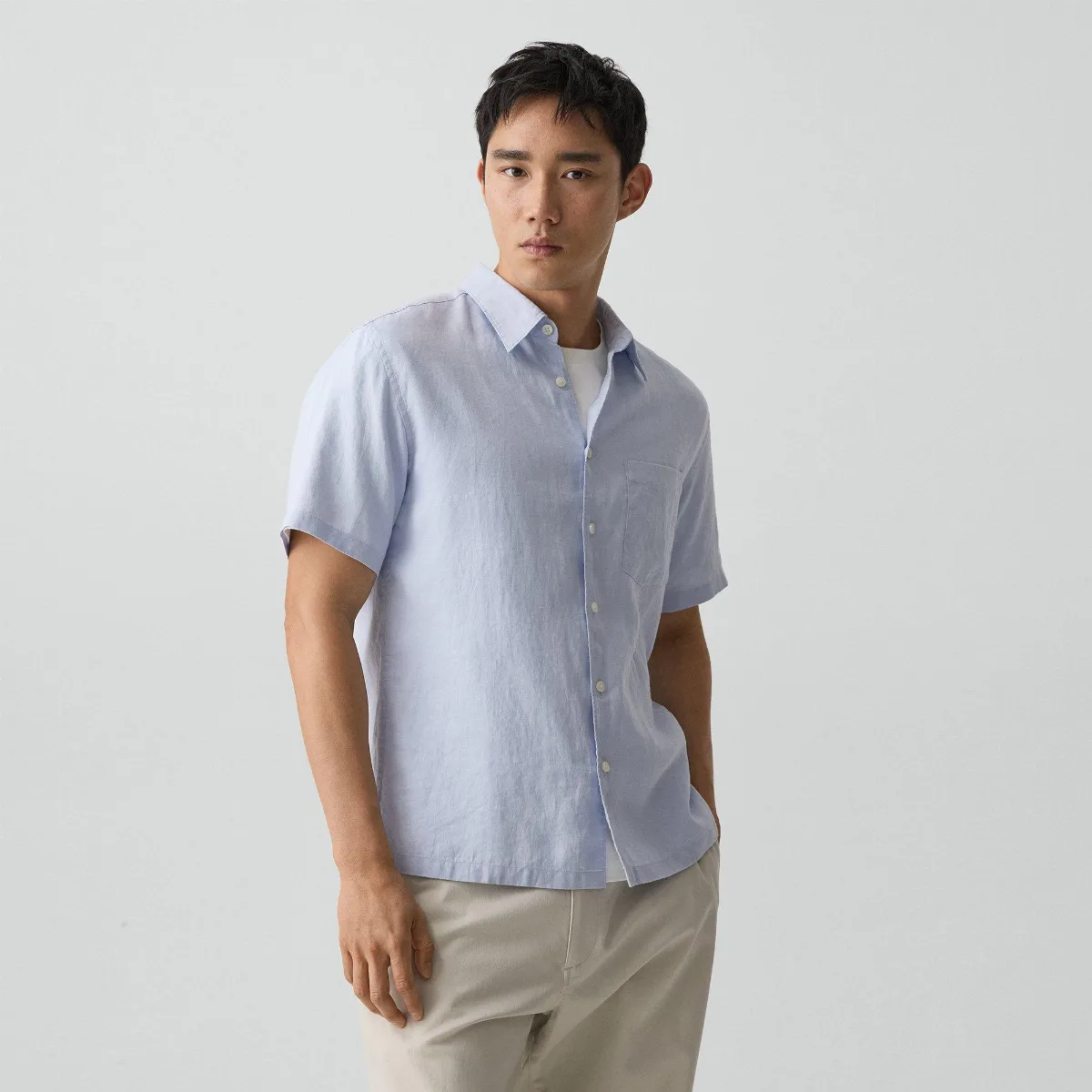 Irving Short-Sleeve Shirt in Relaxed Linen