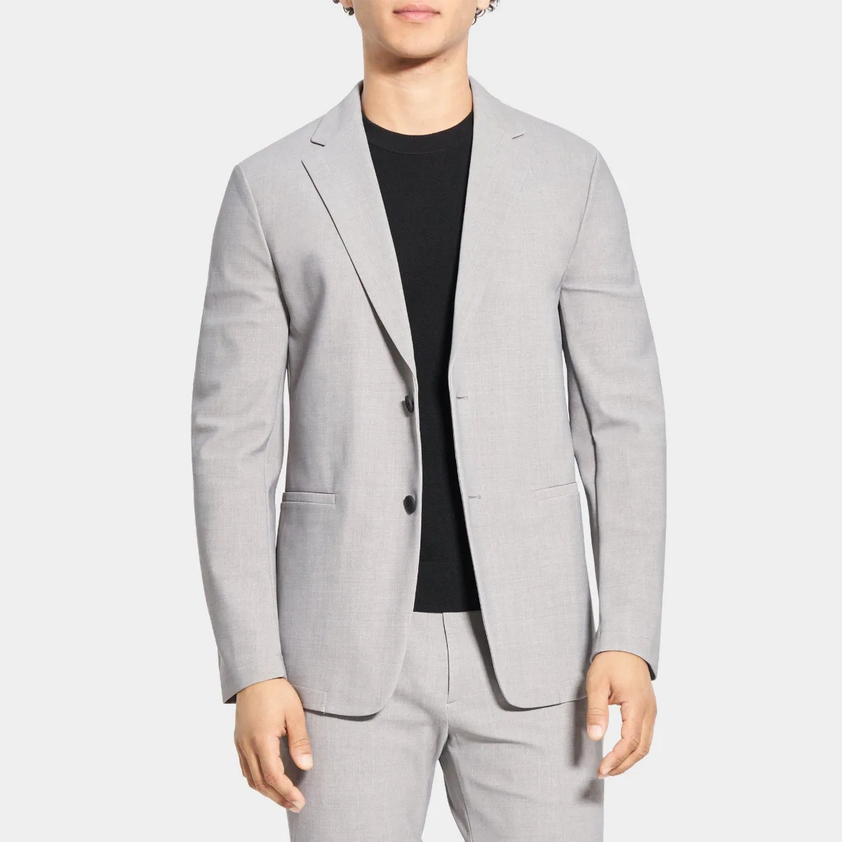 Unstructured Blazer in Printed Performance Knit by Theory